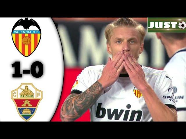  Валенсия - Эльче 1-0 - Обзор Матча Чемпионата Испании 30/01/2021 HD 