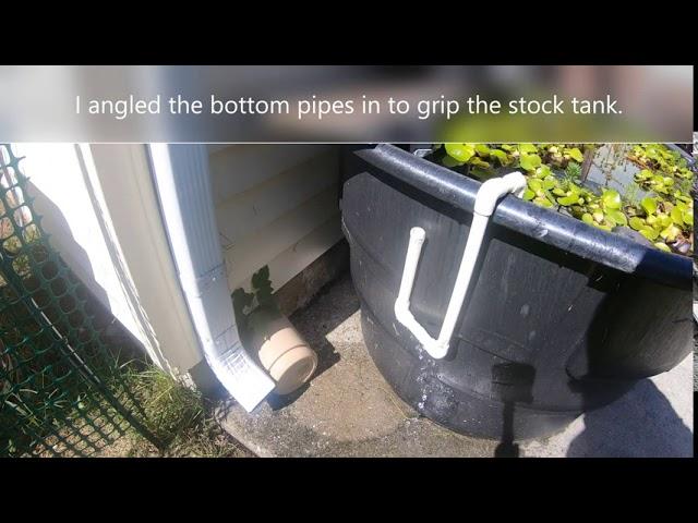 DIY Stock Tank Pond Overflow Pipe