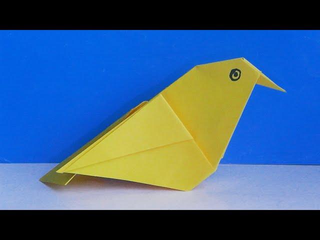 Оригами птица Как сделать птицу из бумаги Бумажная птица // Origami paper bird