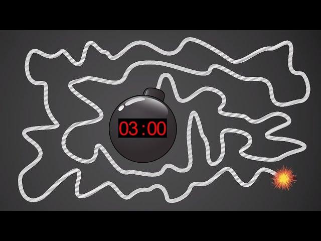 3 Minute Timer BOMB  With Giant Bomb Explosion