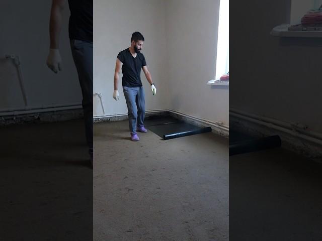 Гидроизоляция пола #строительство #частныйдом #дача #ремонт