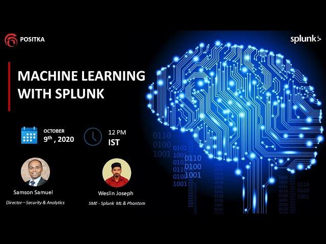 Positka's webinar on Machine Learning with Splunk