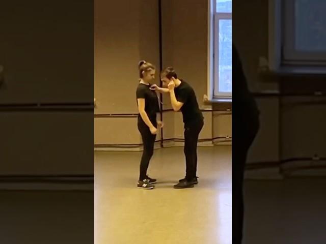 How to listen to breathing correctly?  #humor #acting #stagefight #stagecombat #imitation