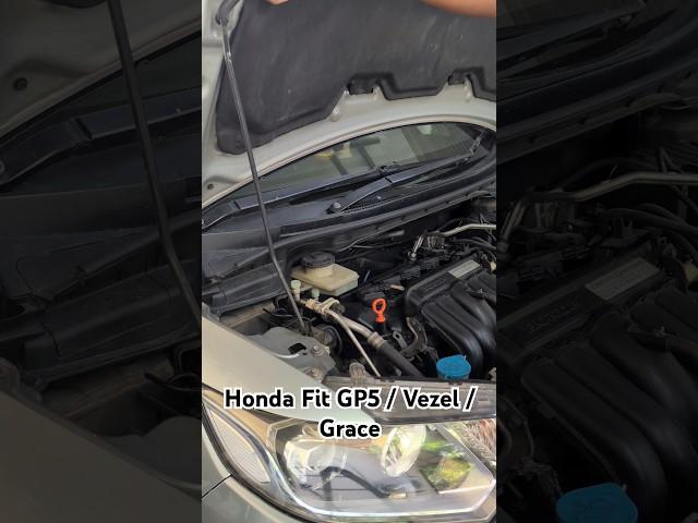 How to check engine oil level of Honda GP5 / Vezel / Grace #automobile #mechanic
