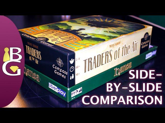 Hansa AKA Traders of the Air — Side-by-Slide Board Game Comparison 