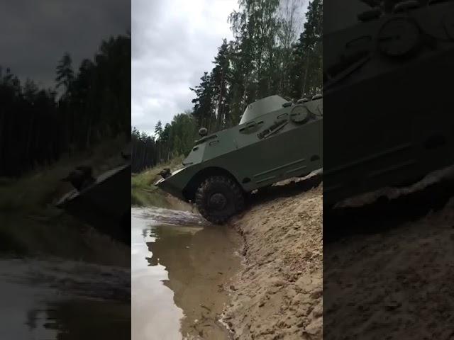 БРДМ-2 ЗАХОД В ВОДУ #shorts