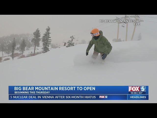 Big Bear Mountain Resort To Open