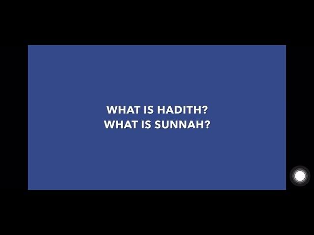 Hadith and Sunnah explained