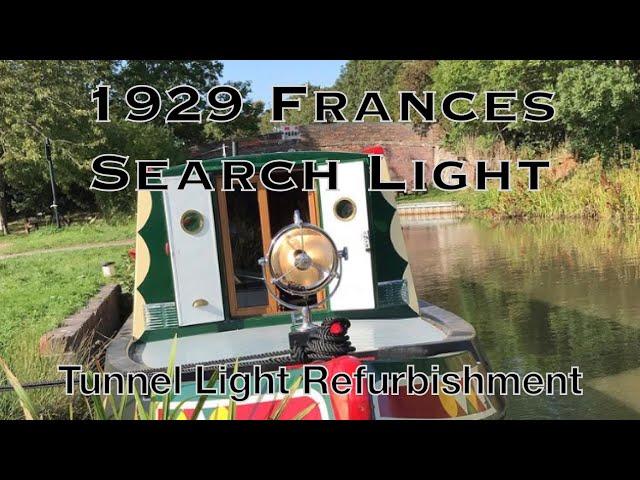 Tunnel Light. Rewire and clean of a 1929 Frances search light