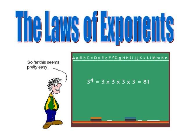 Laws of Exponents