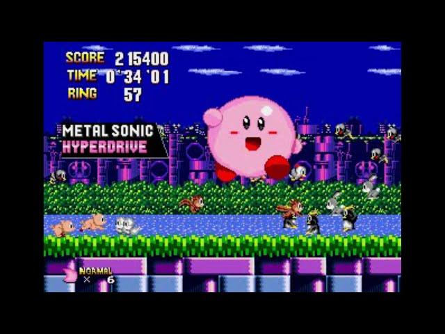 Sonic Hack Longplay - Metal Sonic Hyperdrive (Kirby)