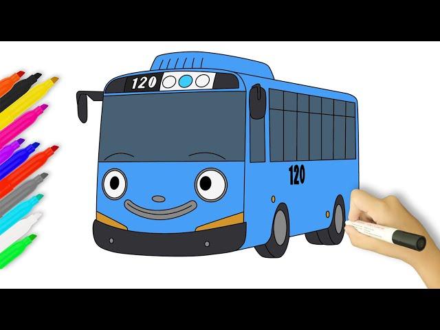 How to Draw Tayo | Tayo The Little Bus