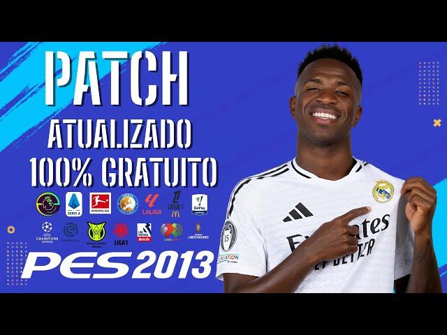 PATCH PES 2013 ATUALIZADO TEMPORADA 2025 COM PLACARES REAIS, FACES E UNIFORMES | PES 2013 PC FRACO