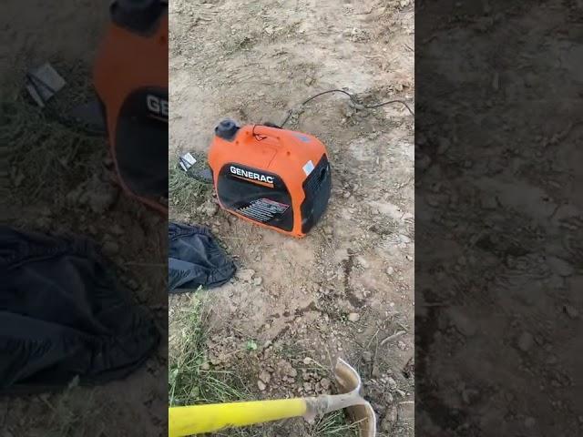 Best way to pump out irrigation holes #irrigation #worksmarter