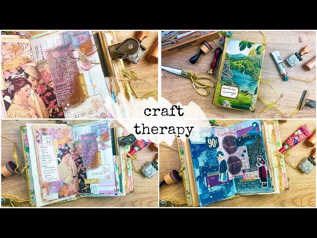 CRAFT THERAPY #1 In Which We Create for the Joy of It, Glue Things Down and Have Fun!