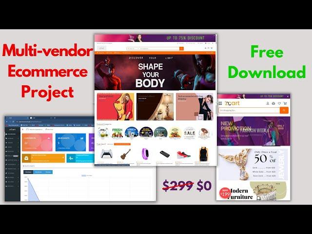 Free Laravel Multi-Vendor Ecommerce Project With Source Code