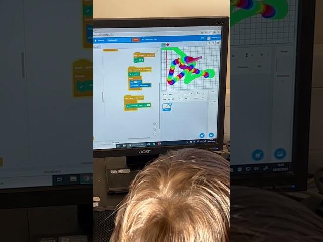 A drawing game created in Scratch by an 8 year old coder.