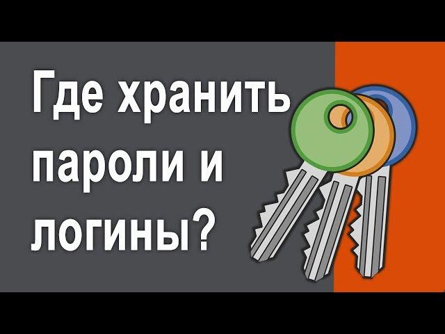 Простой способ хранить пароли | Где  безопасно хранить пароли и логины