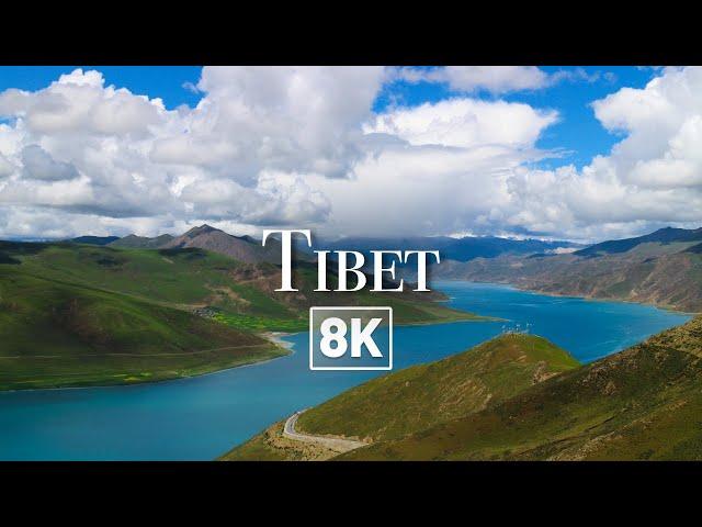  TIBETAN PLATEAU in 8K by DRONE (8K Drone Video)(Relaxing Music)