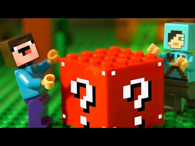 RED  LUCKY BLOCK - Noobik LEGO Minecraft Animation