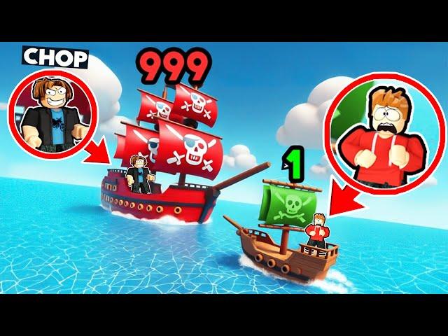 CHOP And Frosty Fight With Pirate Ships In Roblox Pirate Simulator