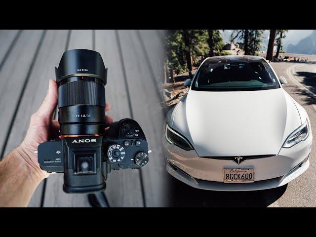 Trading a TESLA for a CAMERA With Strangers To Get The PHOTO!