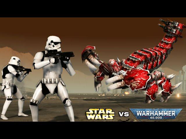 STAR WARS vs WARHAMMER 40K: Galactic Empire vs Legion of Khorne - Men of War: Assault Squad 2