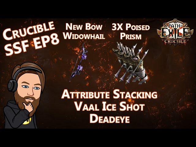 Uber Lab With 2K HP - Attribute Stacking Widowhail Vaal Ice Shot Deadeye - Crucible SSF EP 8