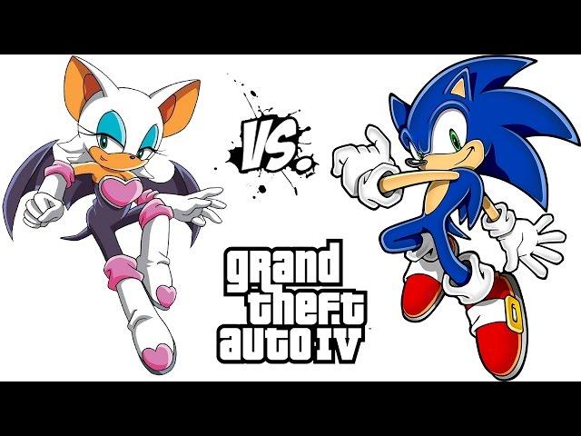 SONIC VS ROUGE THE BAT - SONIC THE HEDGEHOG