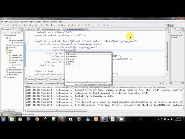 Android Web View Tutorial - A simple web browser