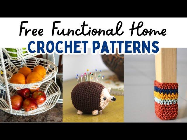 30 FREE Functional & Stylish Crochet Patterns for Your Home | Practical Home Decor Crochet Patterns