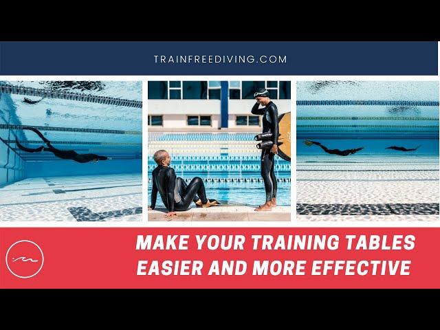 How To Make Your Freedive Training Tables Feel EASIER & Be More EFFECTIVE