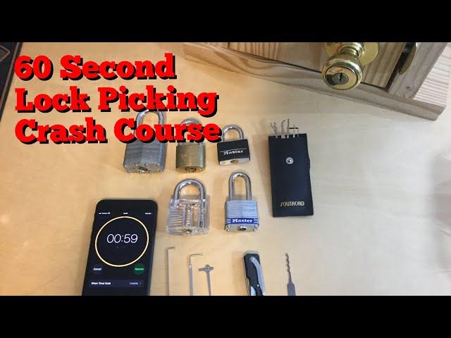 How to Pick a Lock   60 Second Crash Course - Raking Method