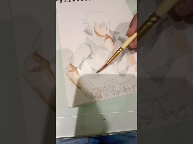 Drawing Naruto characters day 3/10 Sasuke Uchiha drawing#naruto#series#art