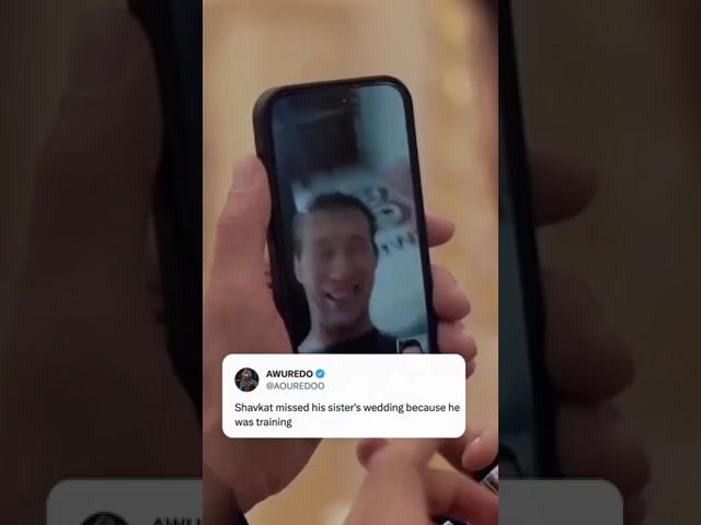 Shavkat FaceTimed into his sister’s wedding (via rakhmanova_/IG)