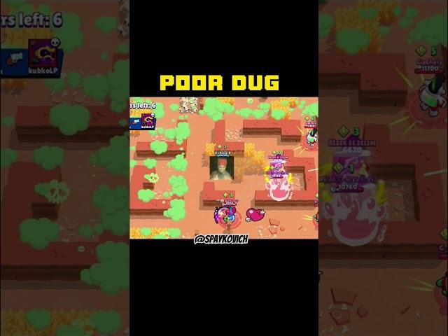 Poor dug #shorts #brawl #brawlstars #бравл #бравлстарс #edgar #mortis #memes #miko#meme