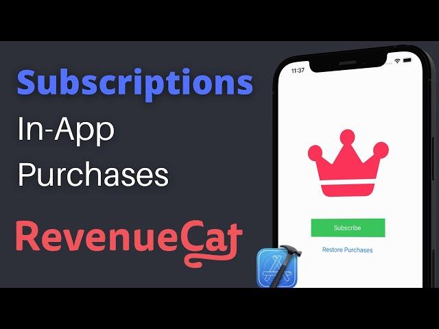 In App Purchase Subscriptions w/ RevenueCat (2021, Xcode 12, Swift 5) – iOS Beginners