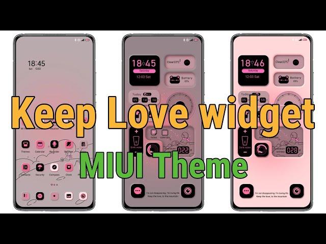 MIUI Theme: Keep Love widget