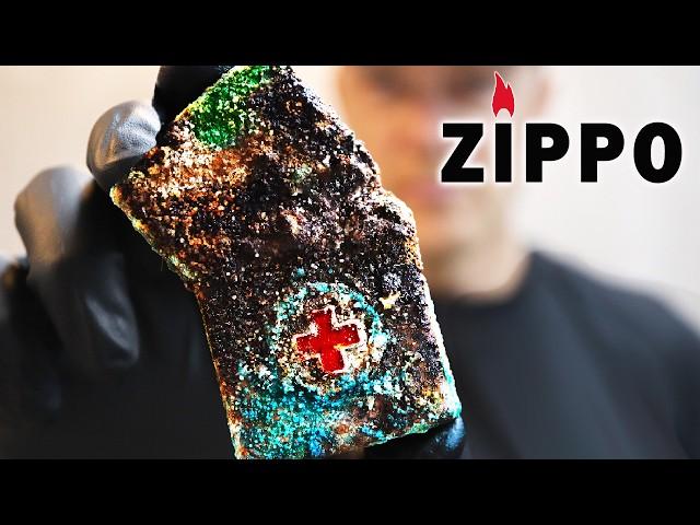 Zippo Lighter Restoration, Vietnam War MEDIC Repair - Ba Ria 72-73