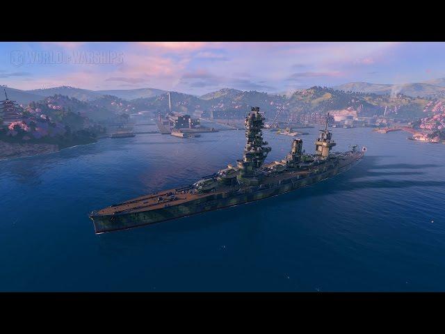 World of Warships. Линкор Fuso в ранговых боях.