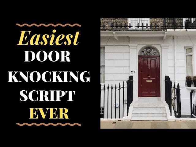 Simple Real Estate Agent Door Knocking Script