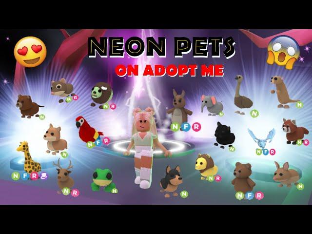 Making 28 NEON PETS on ADOPT ME! 