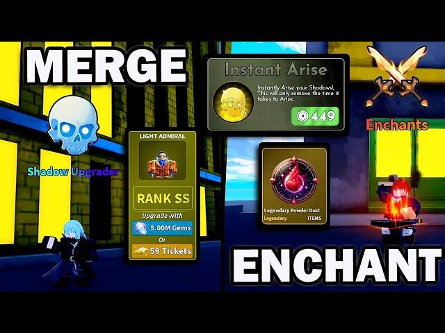 AMAZING NEW ENCHANTS & SHADOW MERGER (SS RANKS) in  Arise Crossover [BETA] Mini Update