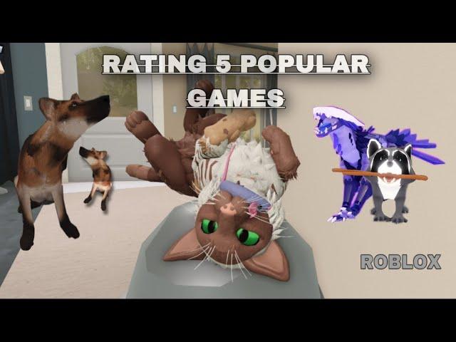 Rating 5 POPULAR ANIMAL GAMES | WCUE Roblox