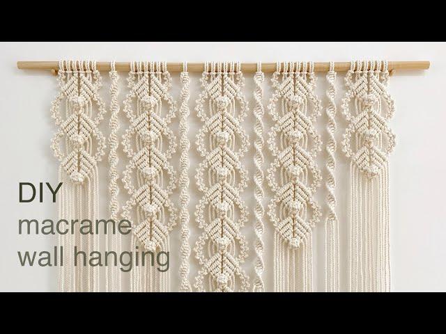 DIY | macrame wall hanging | 마크라메 월 행잉