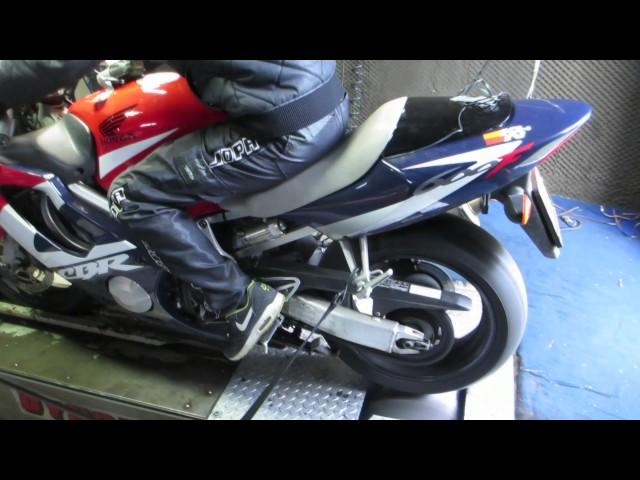 Honda CBR600 F4i Dynojet tuning & fly by