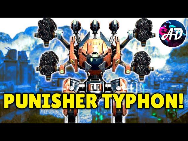 PUNISHER T TYPHON Shredding Down The Enemies - War Robots MK2 Gameplay WR