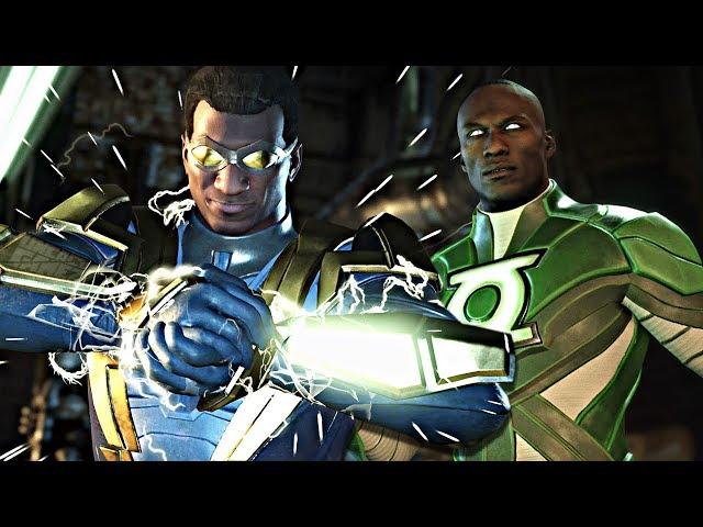 Injustice 2: ALL Black Lightning Intro Dialogues With Premier Skin Characters!!