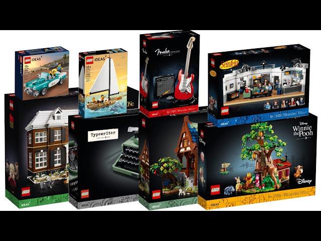 All LEGO Ideas 2021 Sets Compilation/Collection Speed Build