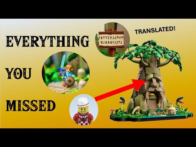 EVERY detail in the new LEGO Zelda set! 50+ Great Deku Tree's secrets uncovered!